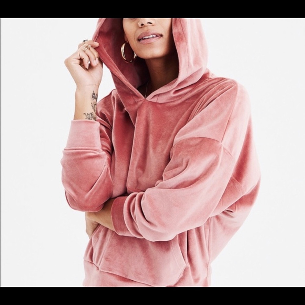 American Eagle Velvet Hoodie